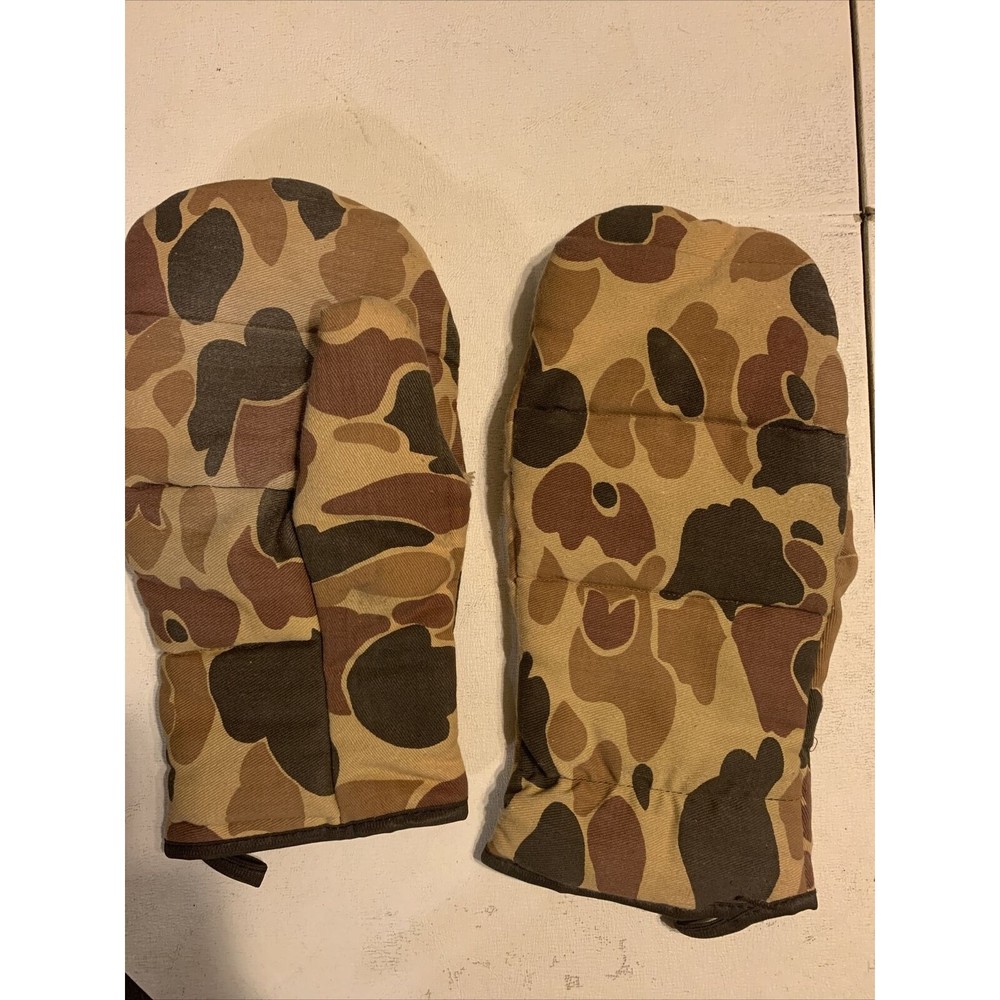 Refrigiwear Cold Protection Mitt Gloves Fleece Lining Mittens Camp Camouflage US